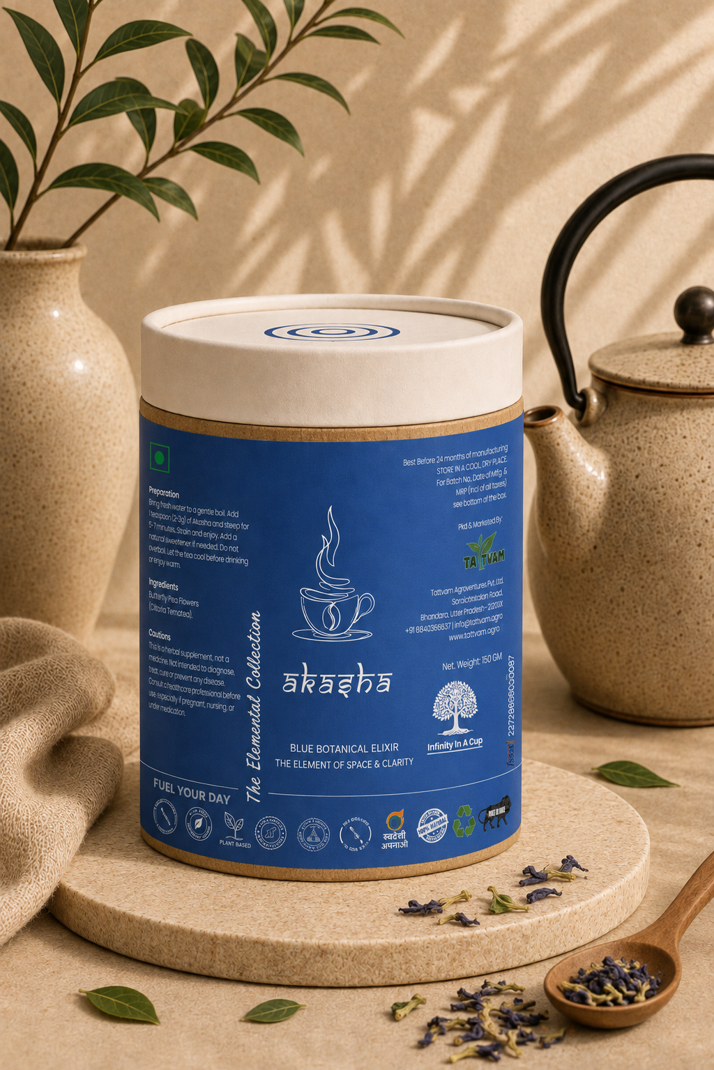 Akasha Blue Botanical Elixir The Element of Space & Clarity