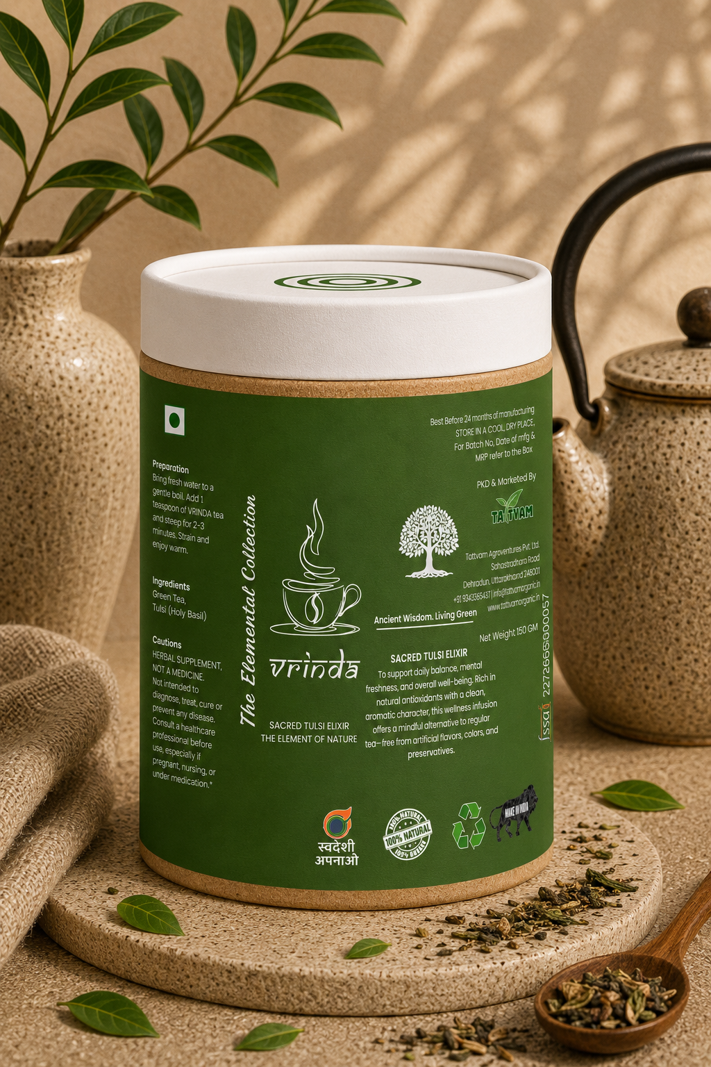 Vrinda Sacred Tulsi Elixir The Element of Nature